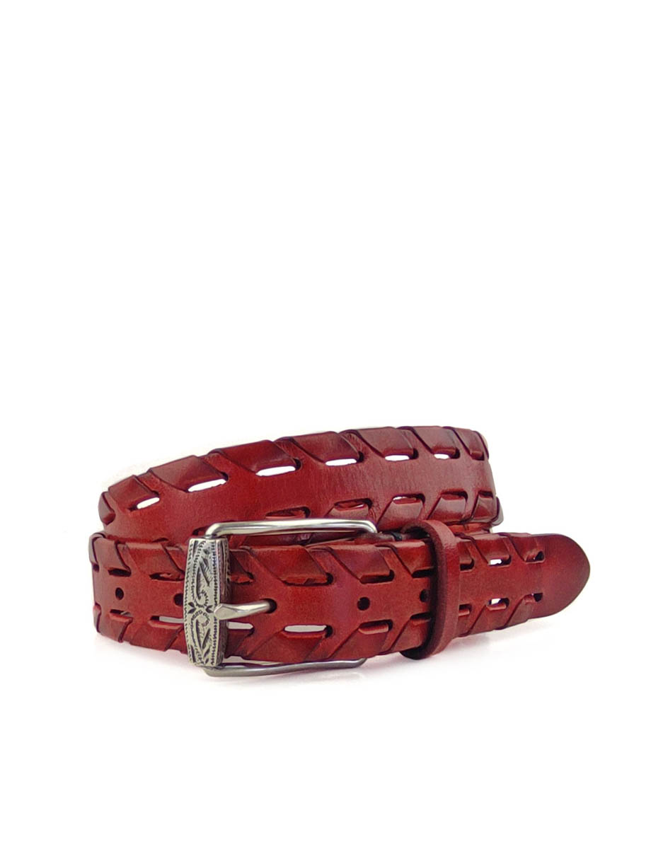 Cintura unisex Ozzy colore rosso claus arrotolata